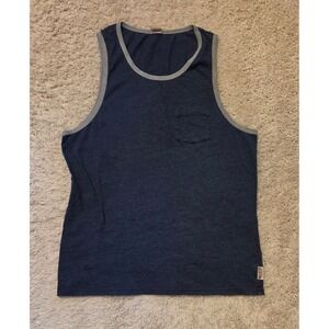 Hollister Tank Top With Pocket Mens Size Large Blue Workout